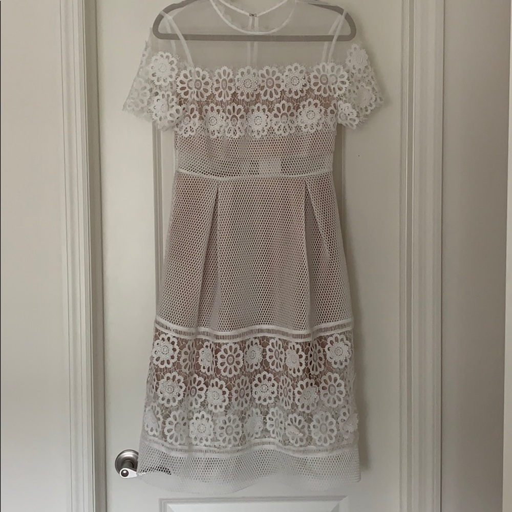 White mesh Vici dress